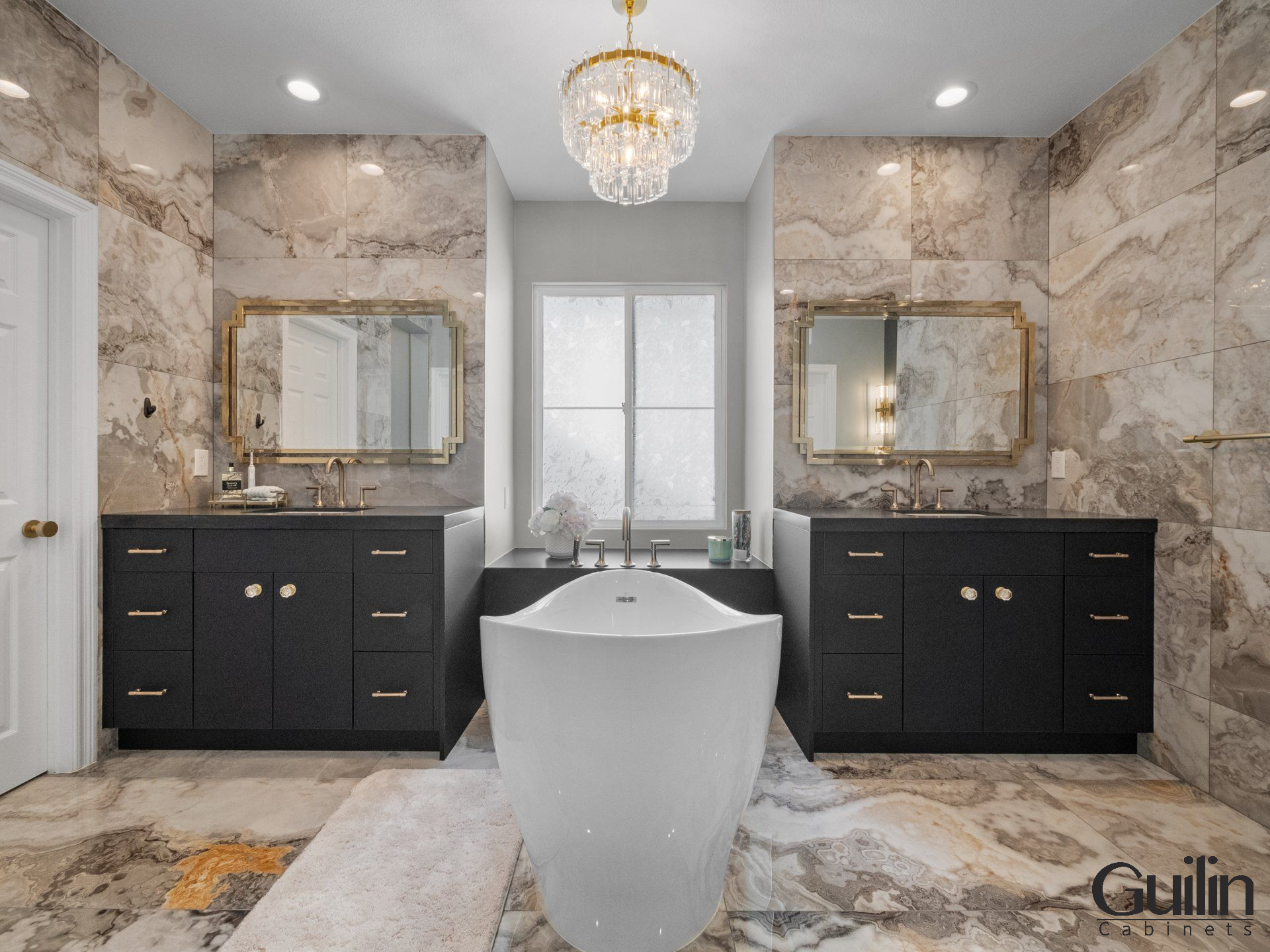 A Master Bathroom is a large bathroom in a house that is typically attached to the master bedroom.