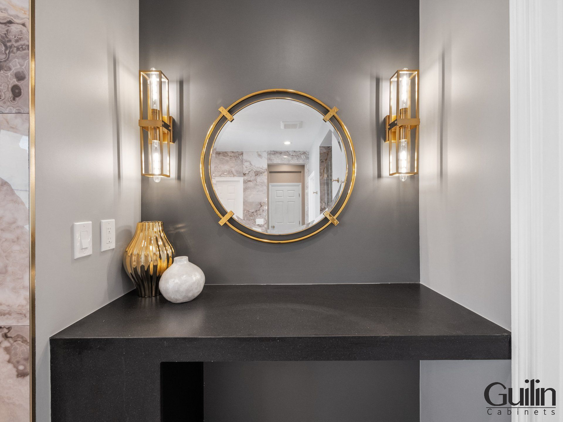 Depending on the vanity design and overall style of the bathroom, vanity countertops can come in many shapes, including rectangular, oval, round, square, and even custom shapes.