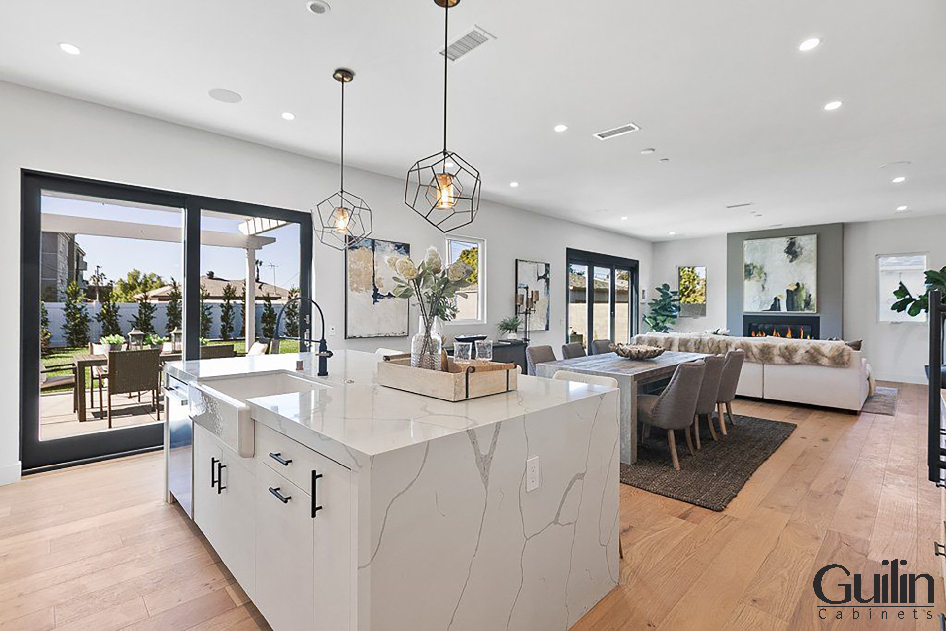 Modern Coastal Kitchen Remodel Project in Orange County San Clemente Califonia By Guilin Cabinets