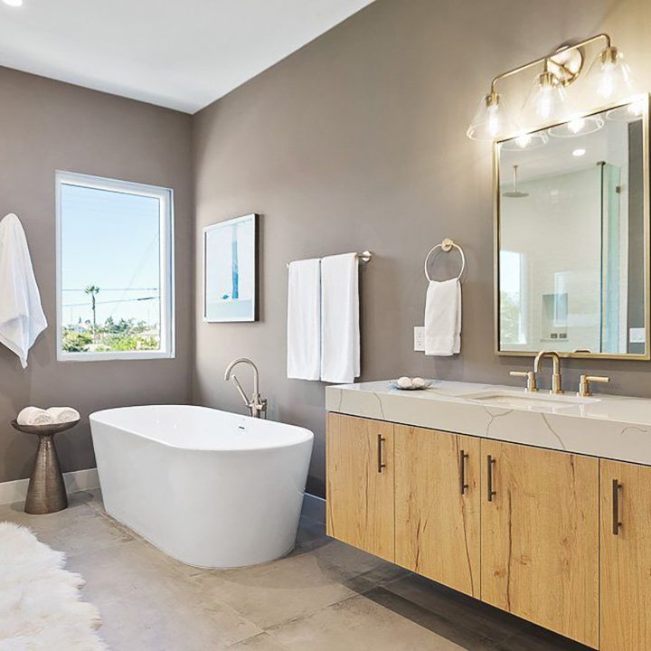 Modern and Rustic Master Bathroom Remodel in Los Angeles CA 4 copy