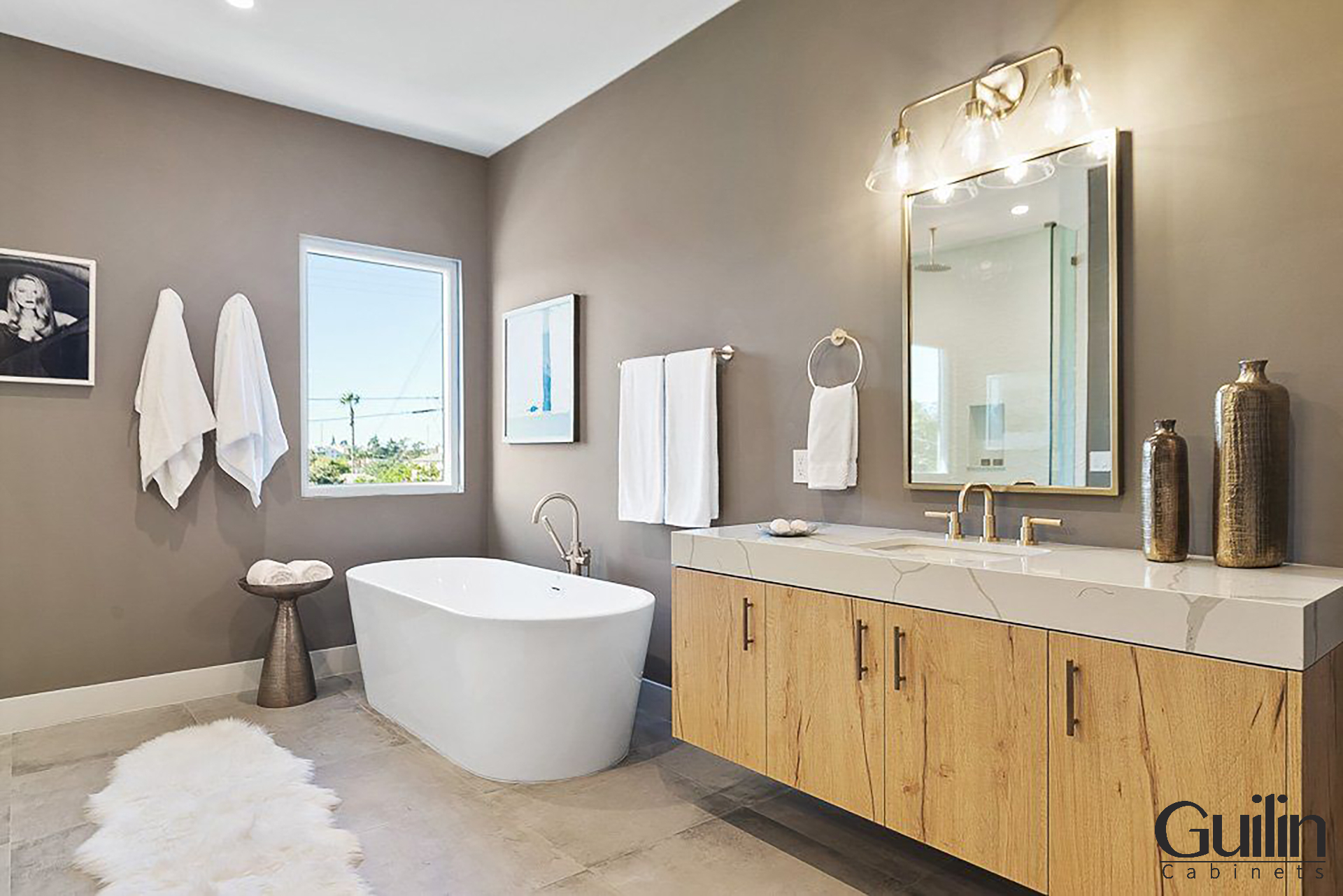 On average, a floating bath vanity can typically hold between 100 to 300 pounds of weight.