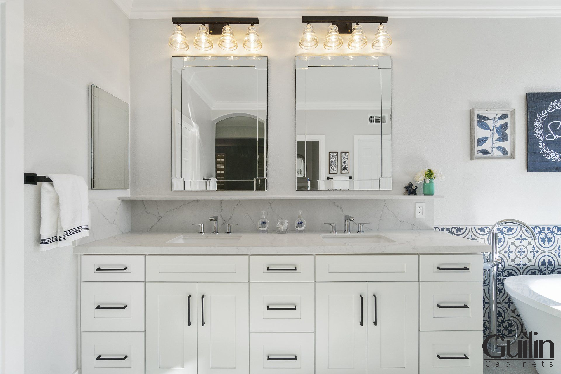 DIY Bathroom Countertop Vanity Tower Cabinet 