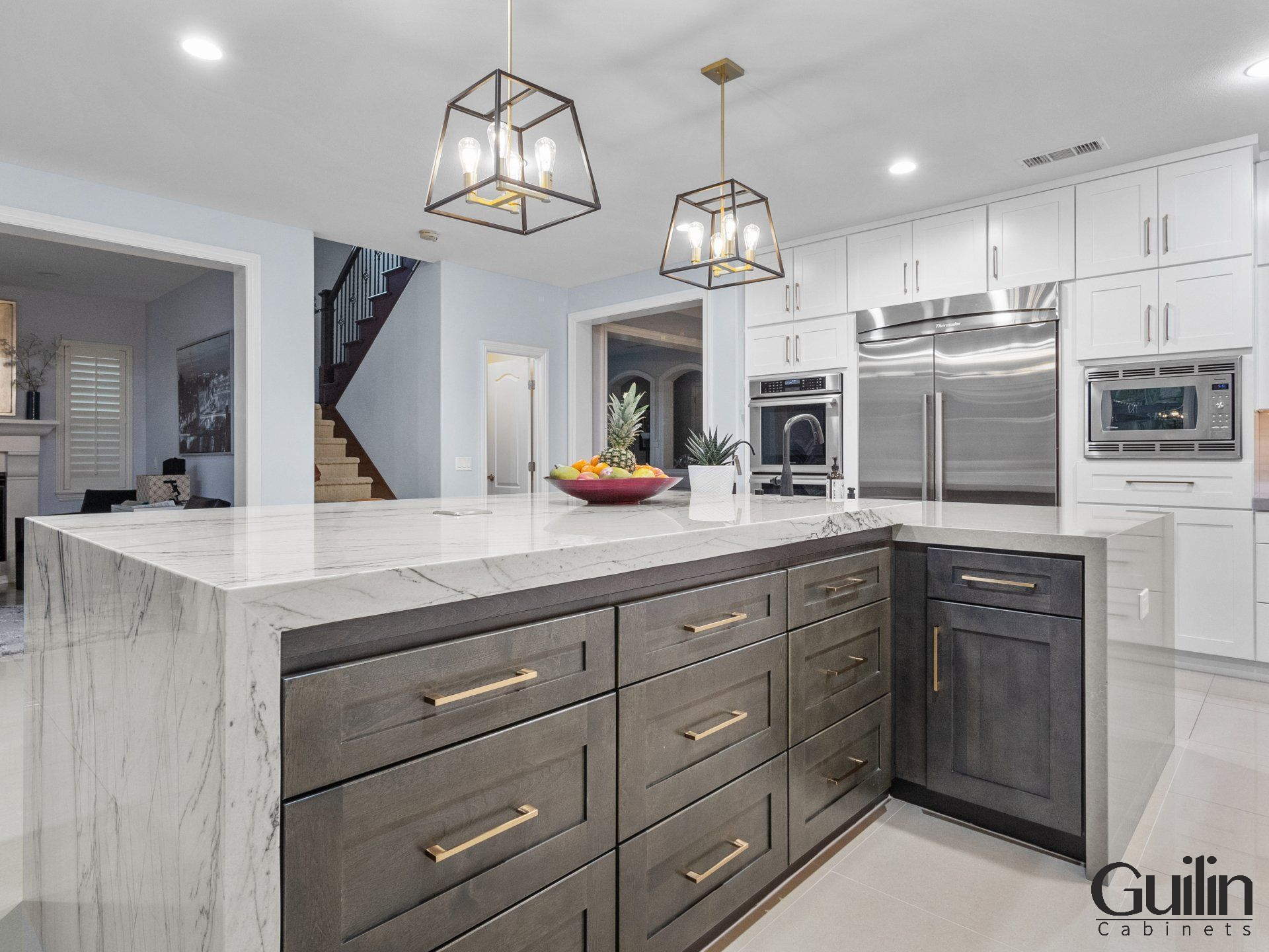 One of other the benefits of having a kitchen island is the flexibility it provides when you want to add more counter space to your kitchen.