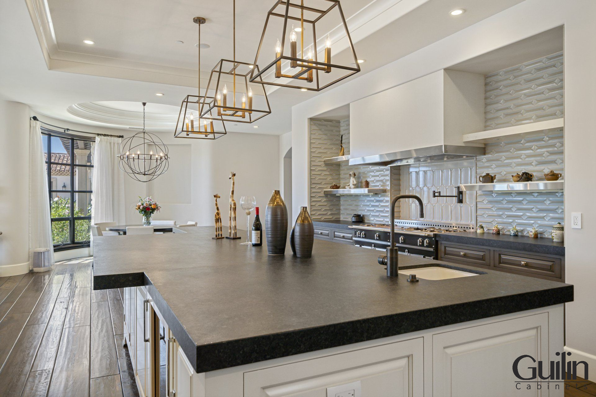 Open shelving may completely transform a little kitchen, even if you're reluctant to give up your conventional closed cupboards.