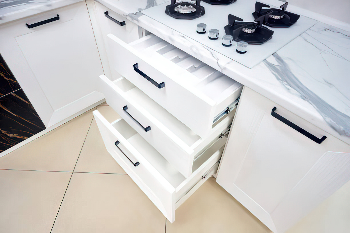 Cabinetry during a kitchen renovation