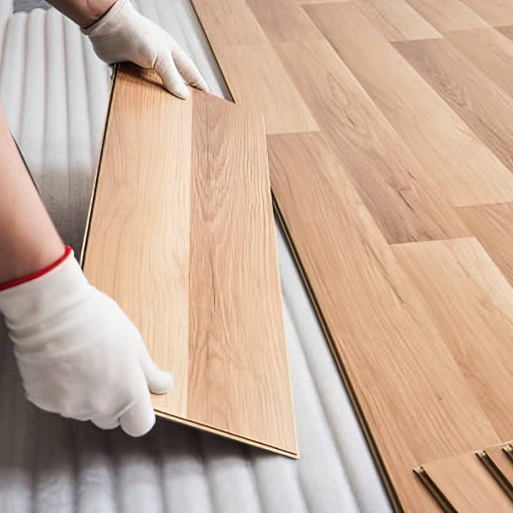 Flooring during a kitchen renovation