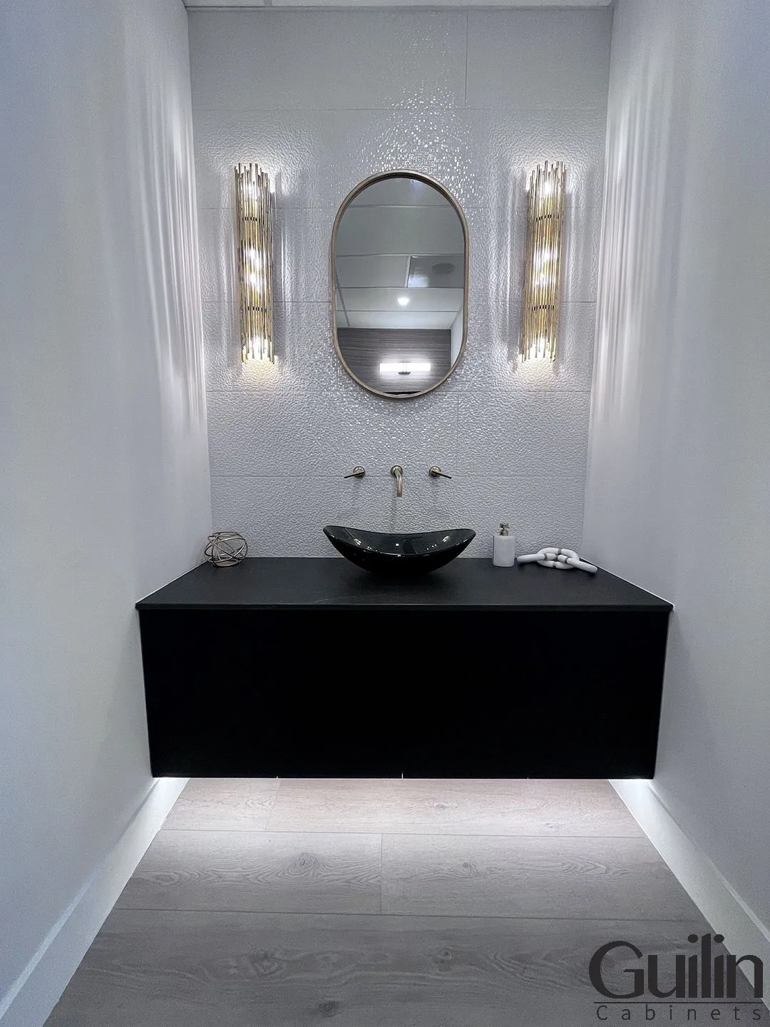 When choose place for powder room you need consider size and aviable space of your home