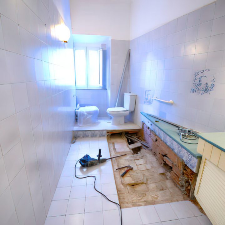 Updating Tile Flooring ​Bathroom