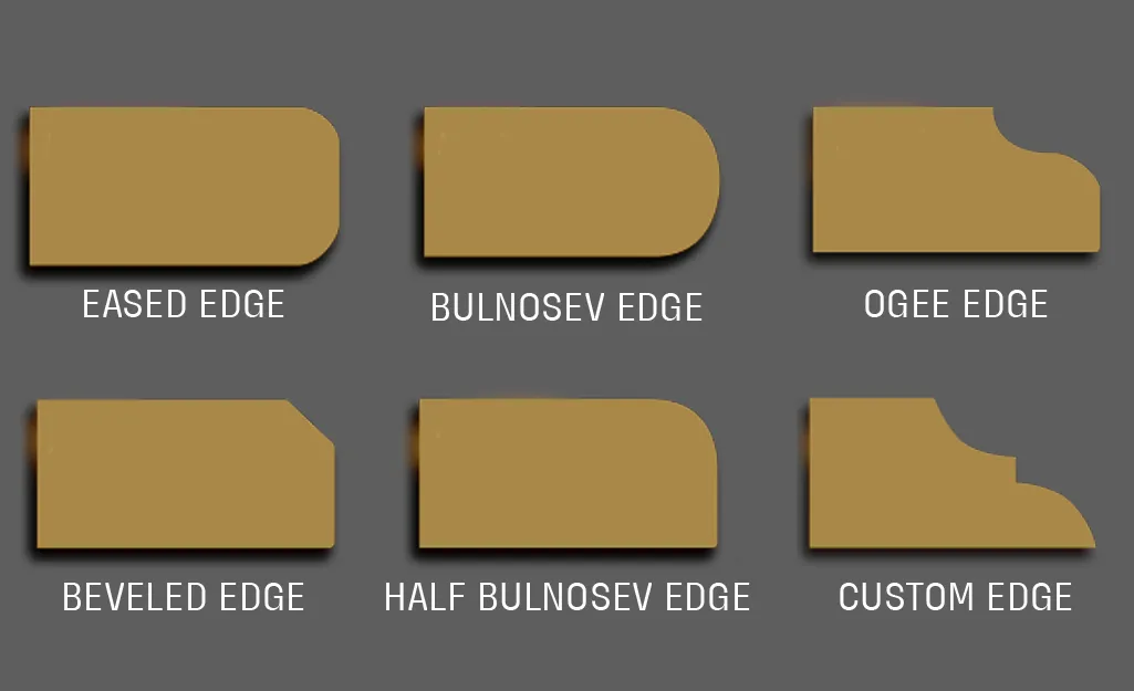 5 Types of Most Popular Countertop Edge: Full Bullnose | Which to Choose