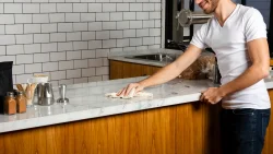 Cleaning Quartz kitchen island and countertops 2 1