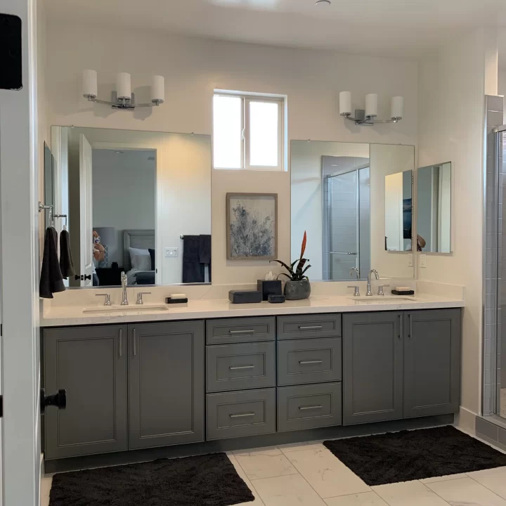 Custom Bathroom Vanity And Installed By Guilin Cabinets Bathroom, Orange County, CA 1