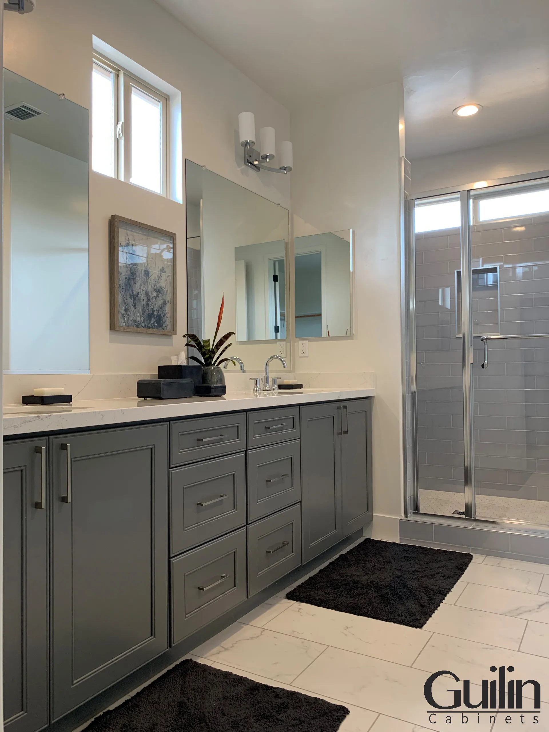Custom Bathroom Vanity and Installed By Guilin Cabinets Bathroom Orange County CA 2
