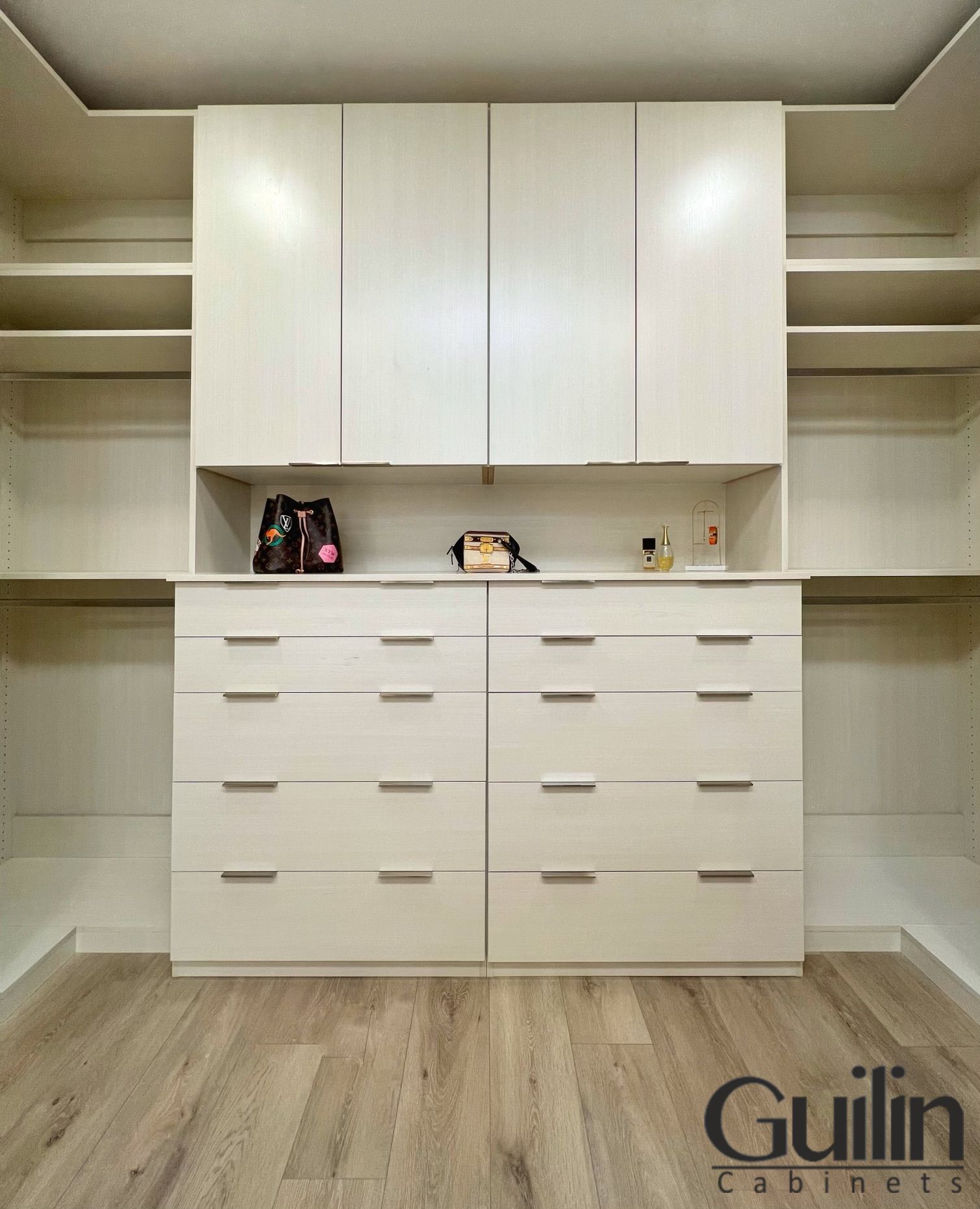 Custom closets are designed to optimize storage and minimize clutter.