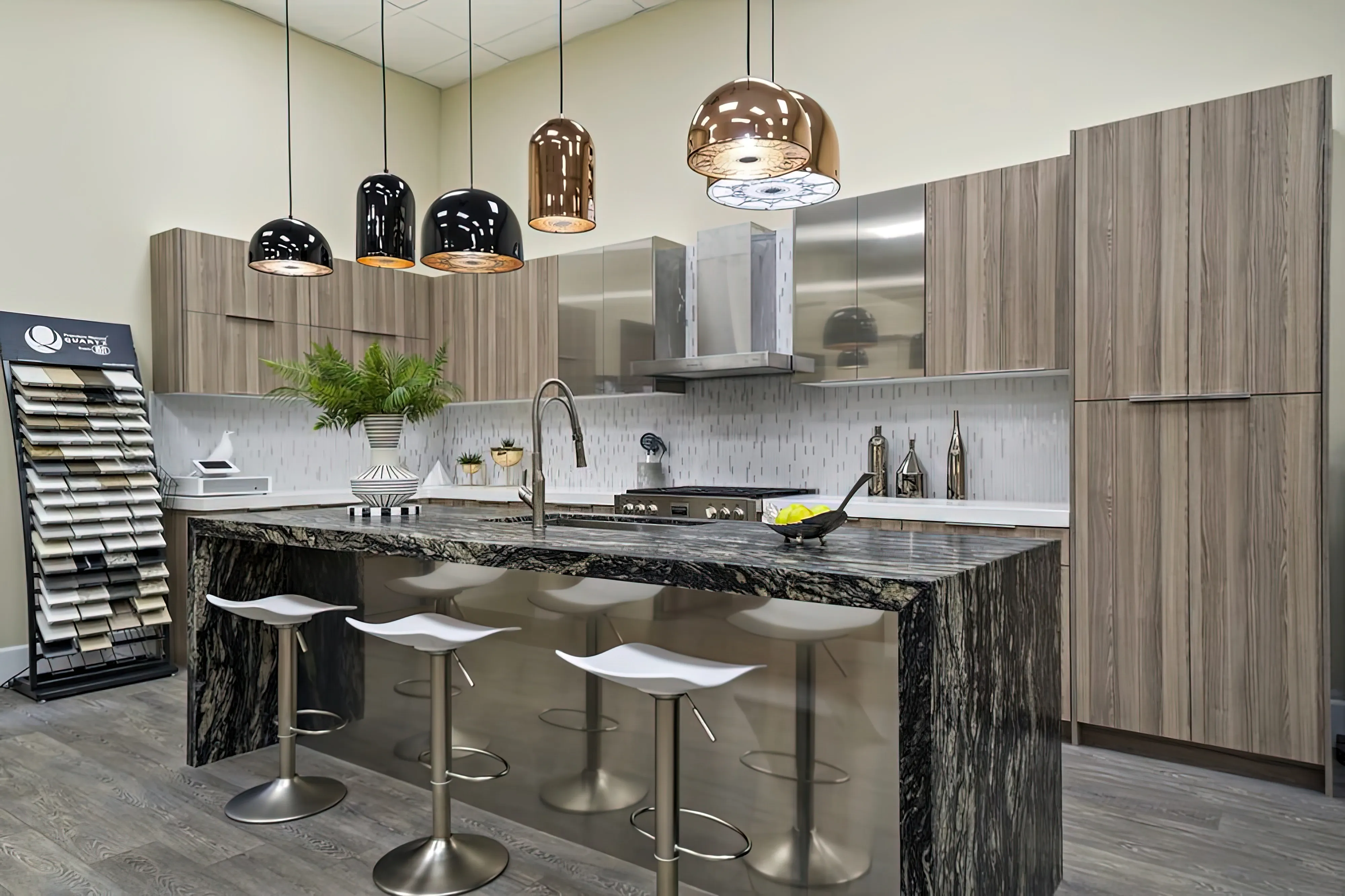 For surfaces in the kitchen and bathroom, soapstone offers a one-of-a-kind and long-lasting alternative. They are perfect for kitchens and other locations where food is made because they are non-porous and don't need to be sealed.