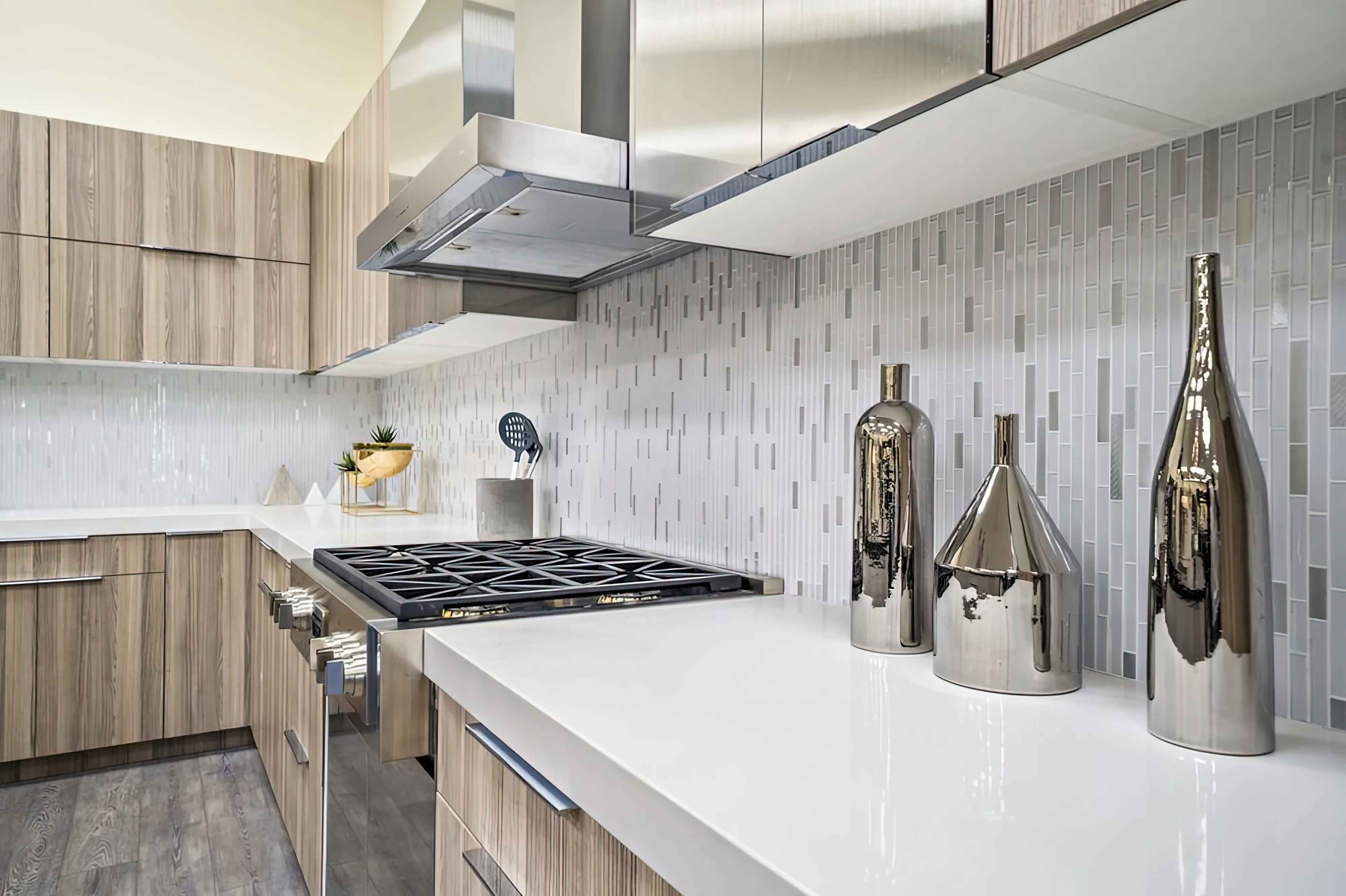 The choice between a stone slab backsplash and another type of kitchen backsplash should be based on factors such as aesthetic desire, cost, and ease of upkeep.