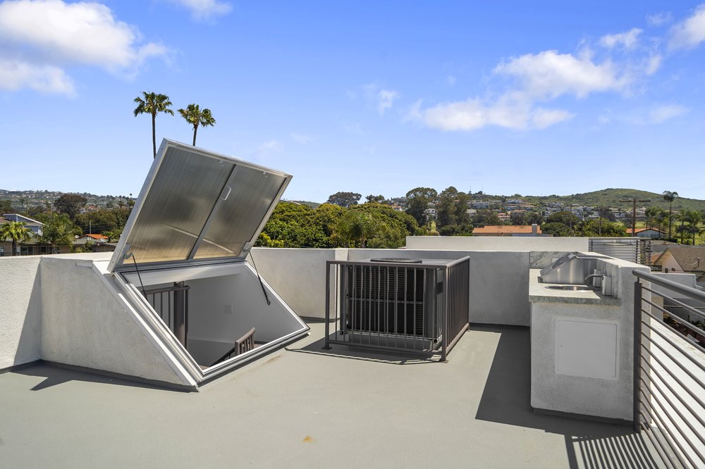 Installing a skylight is another way to bring more natural light into your kitchen and brighten up the space.