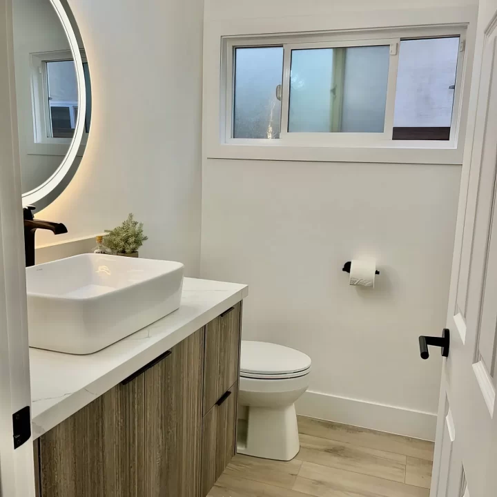 Powder Room With Our Custom Cabinets In From Irvine, CA 1 Logo