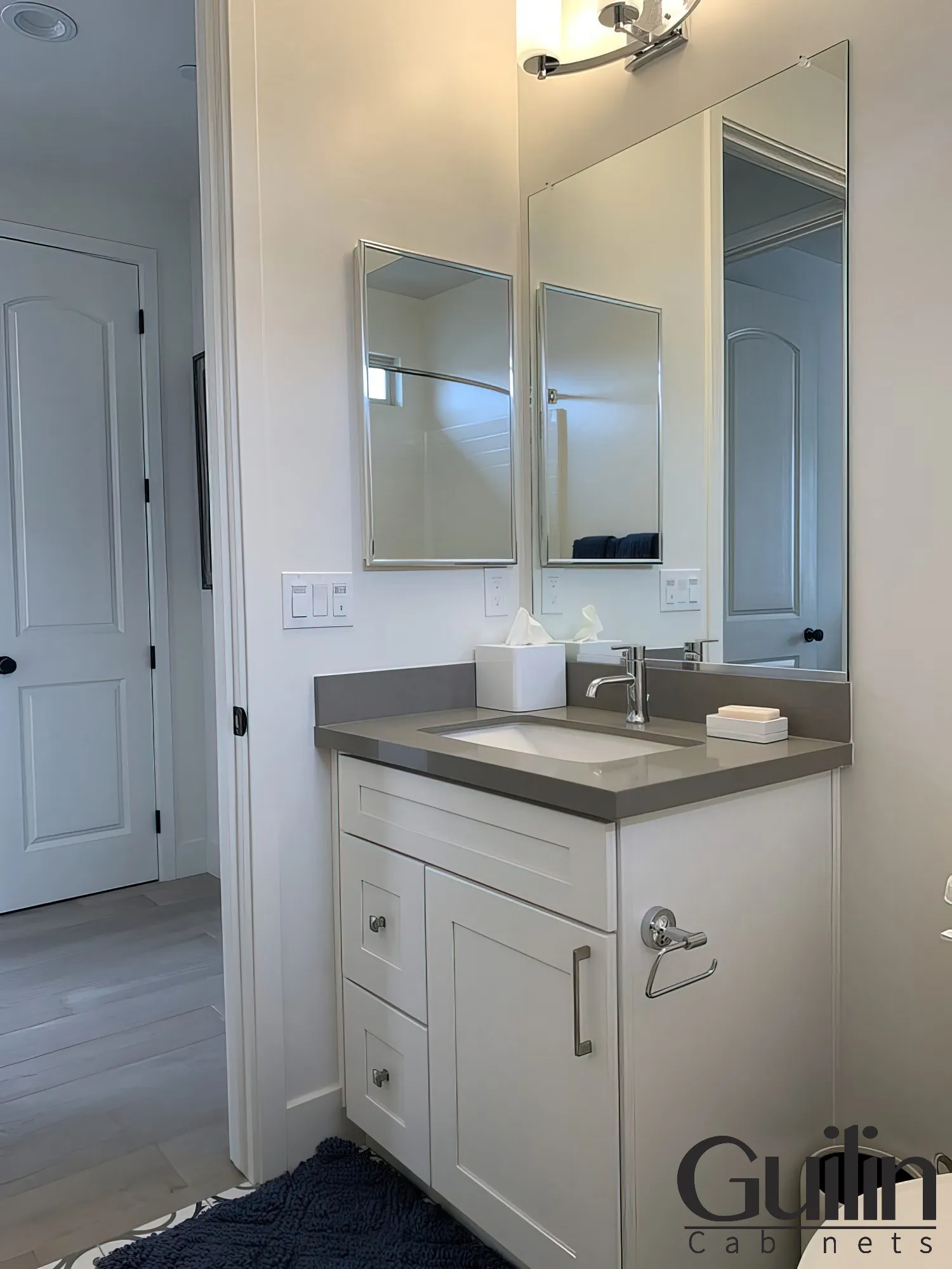 Powder Room with Our Custom Cabinets in San Luis Obispo gigapixel low res scale