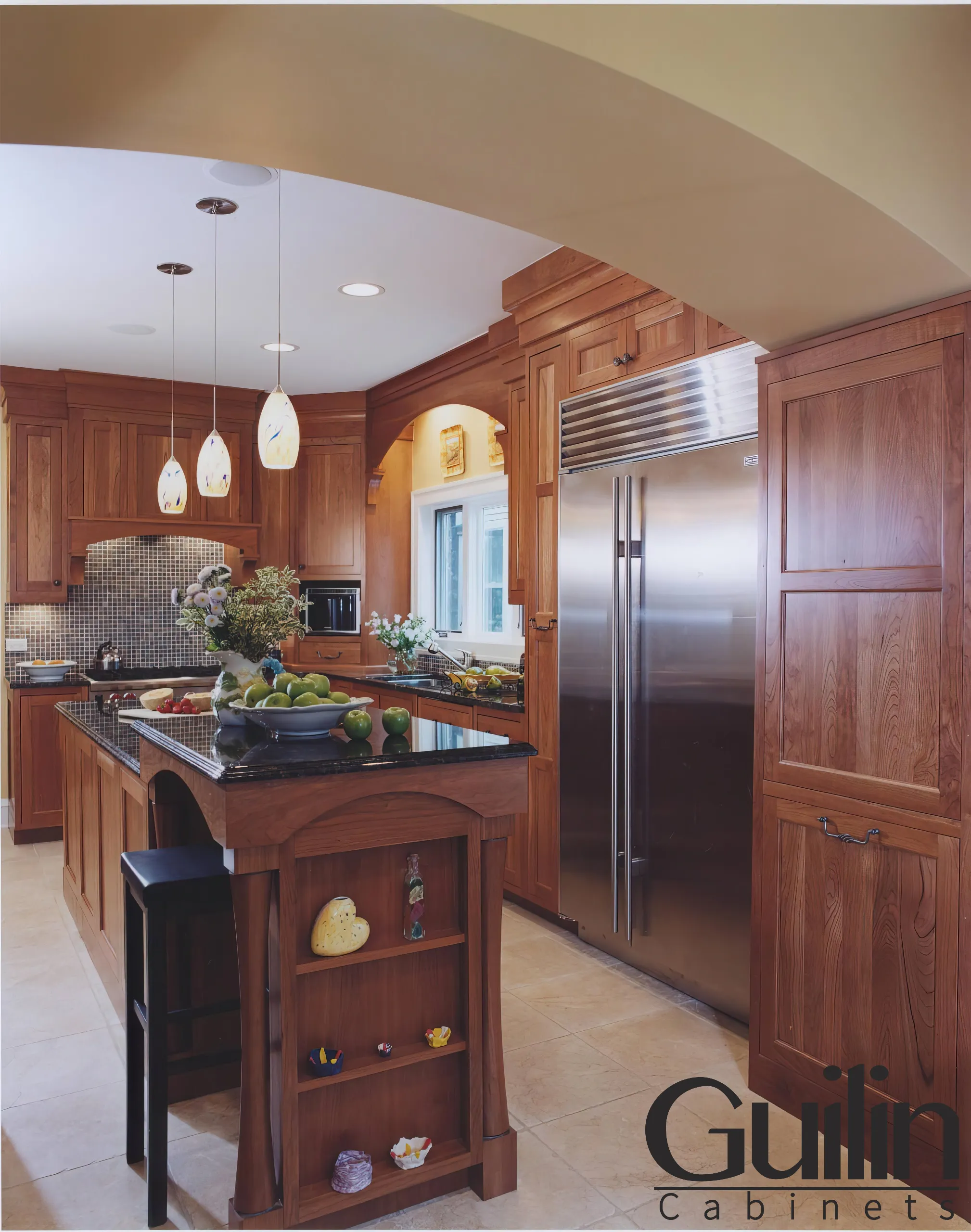 A Grand Kitchen Island is The Perfect Fit for this Kitchen