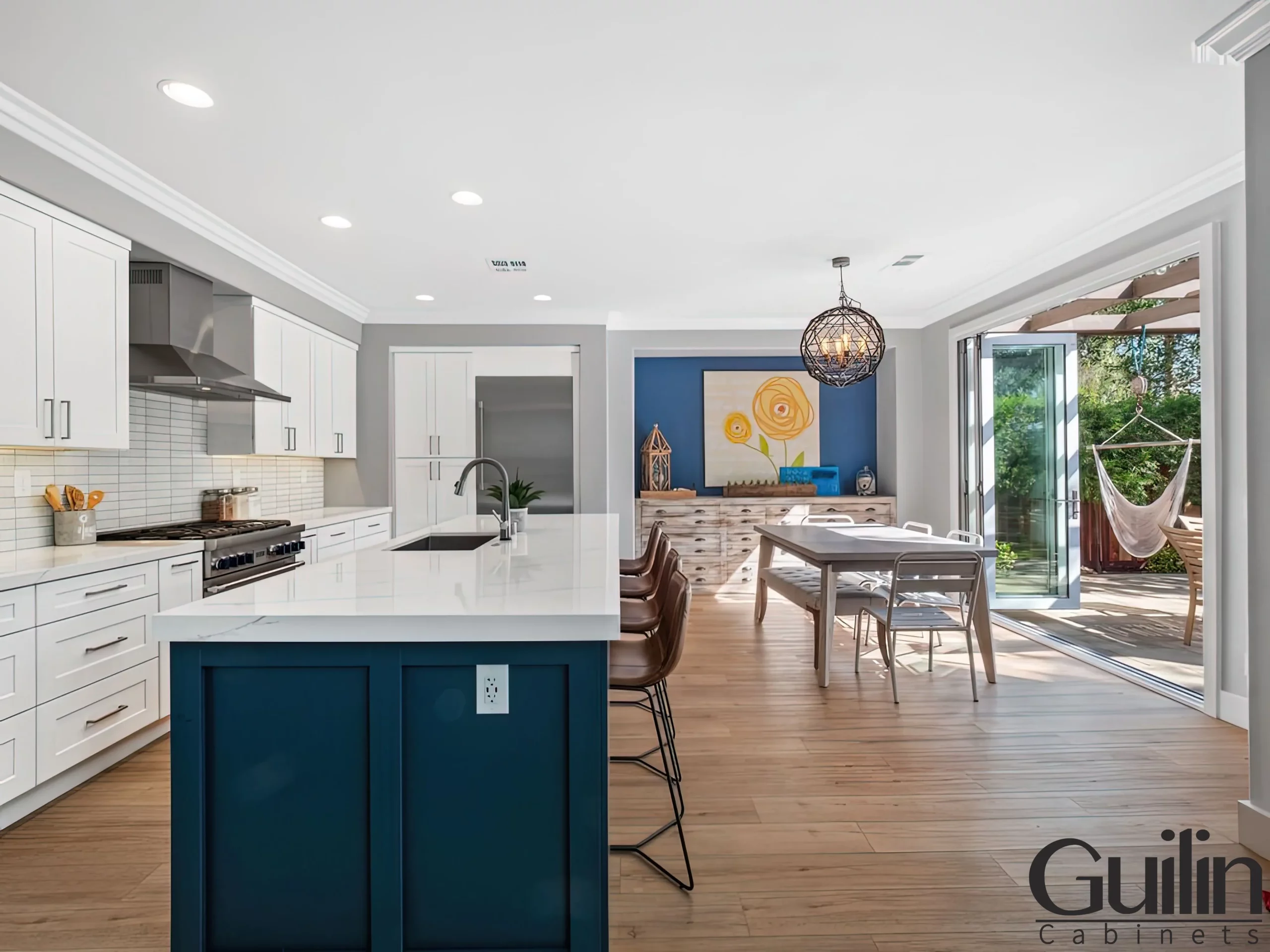 taking advantage of large windows and strategically placed lighting fixtures, your kitchen will be flooded with natural fresh air and natural light,