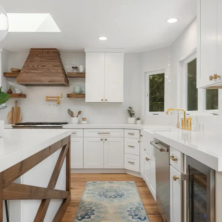 White Kitchen Project Farm House Style Remodel By Guilin Cabinets In California 12