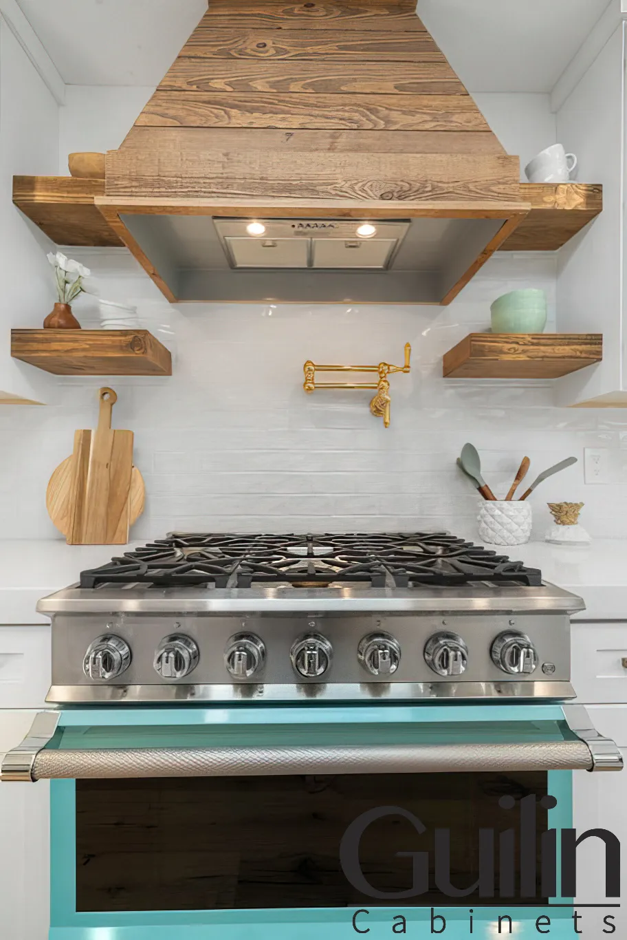 The range hood plays a crucial role in maintaining the cleanliness and longevity of your white cabinets.