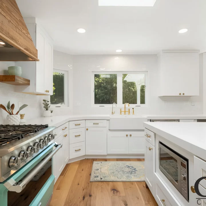 White Kitchen Project Farm House Style Remodel By Guilin Cabinets In California 9