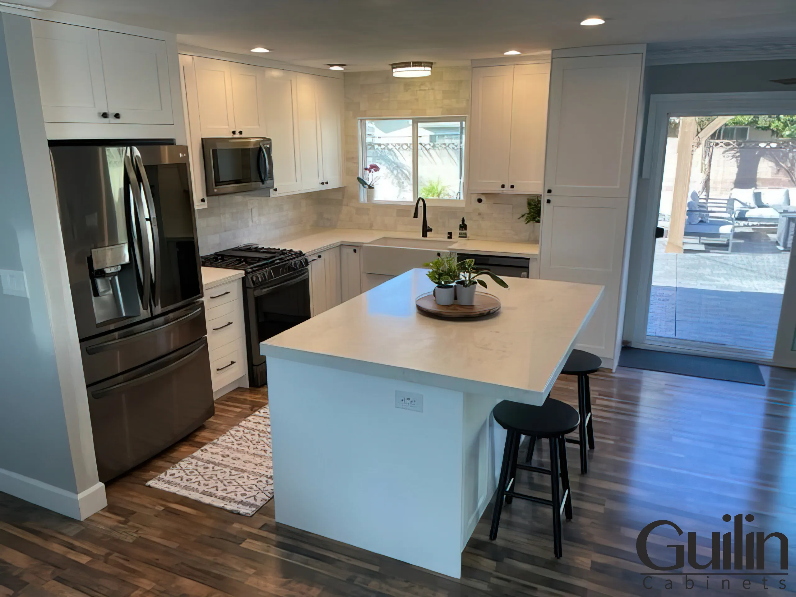 Adding counter space to a small kitchen 