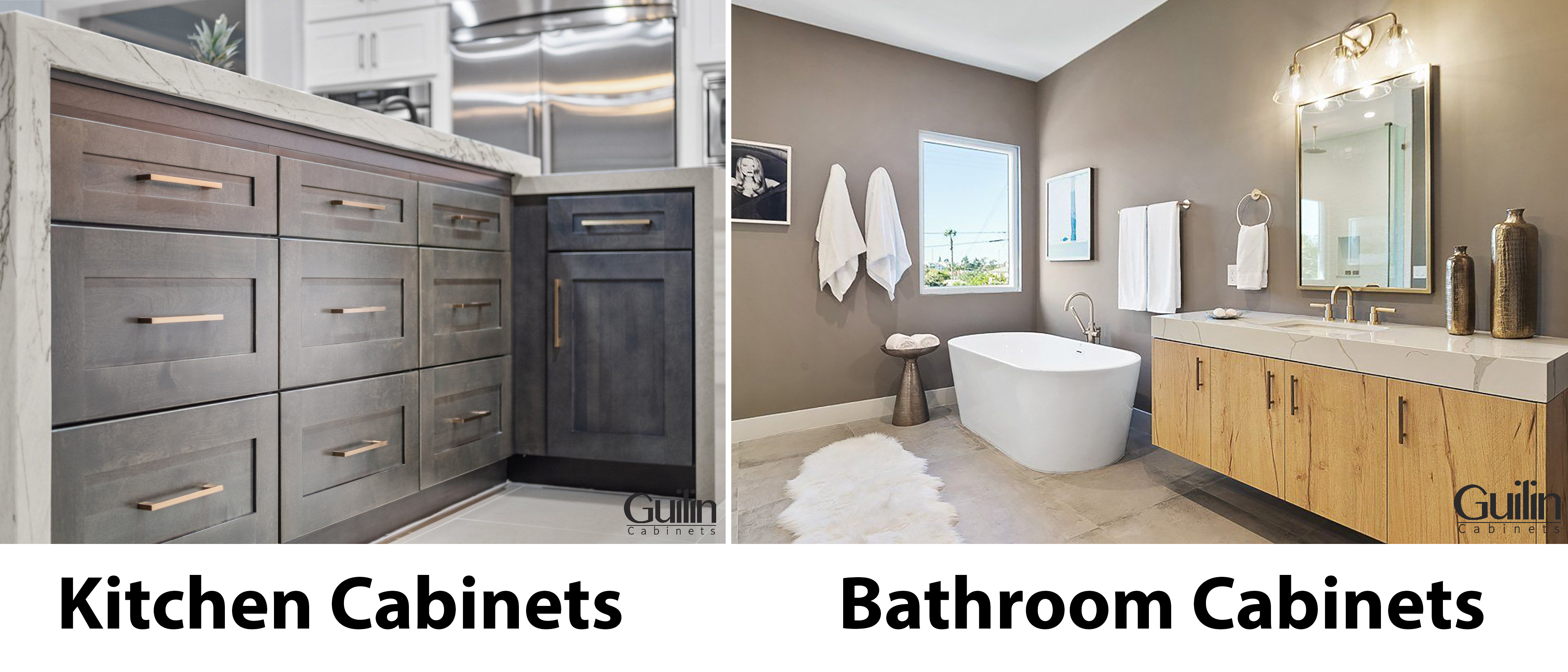 Difference Between Kitchen VS Bathroom Cabinets: