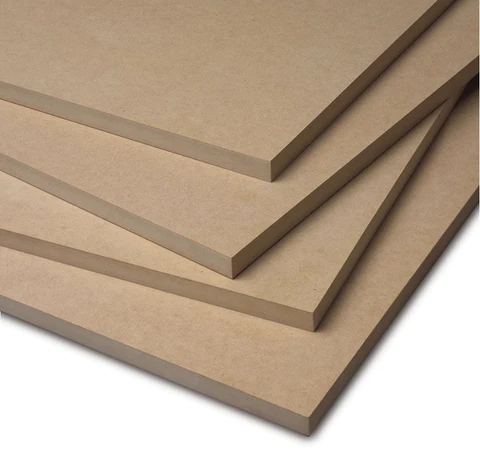 MDF is made from wood fibers that are combined with a synthetic resin and then heated and pressed together.