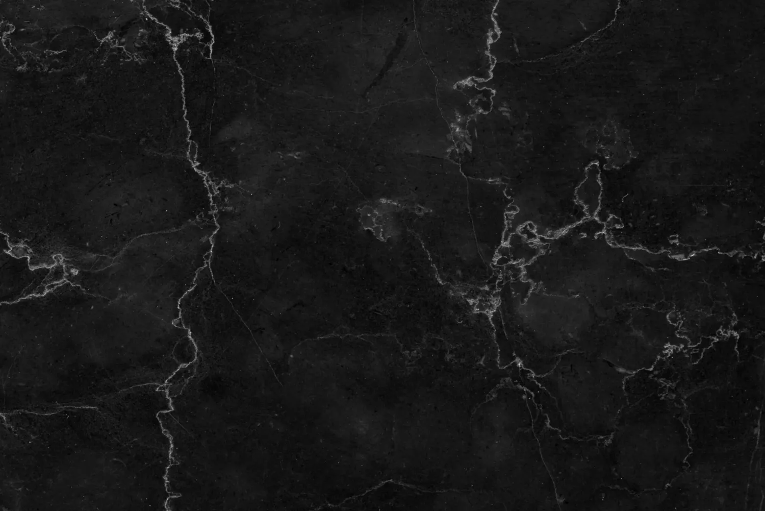 Nero Marquina marble defined by its black hue with white veining