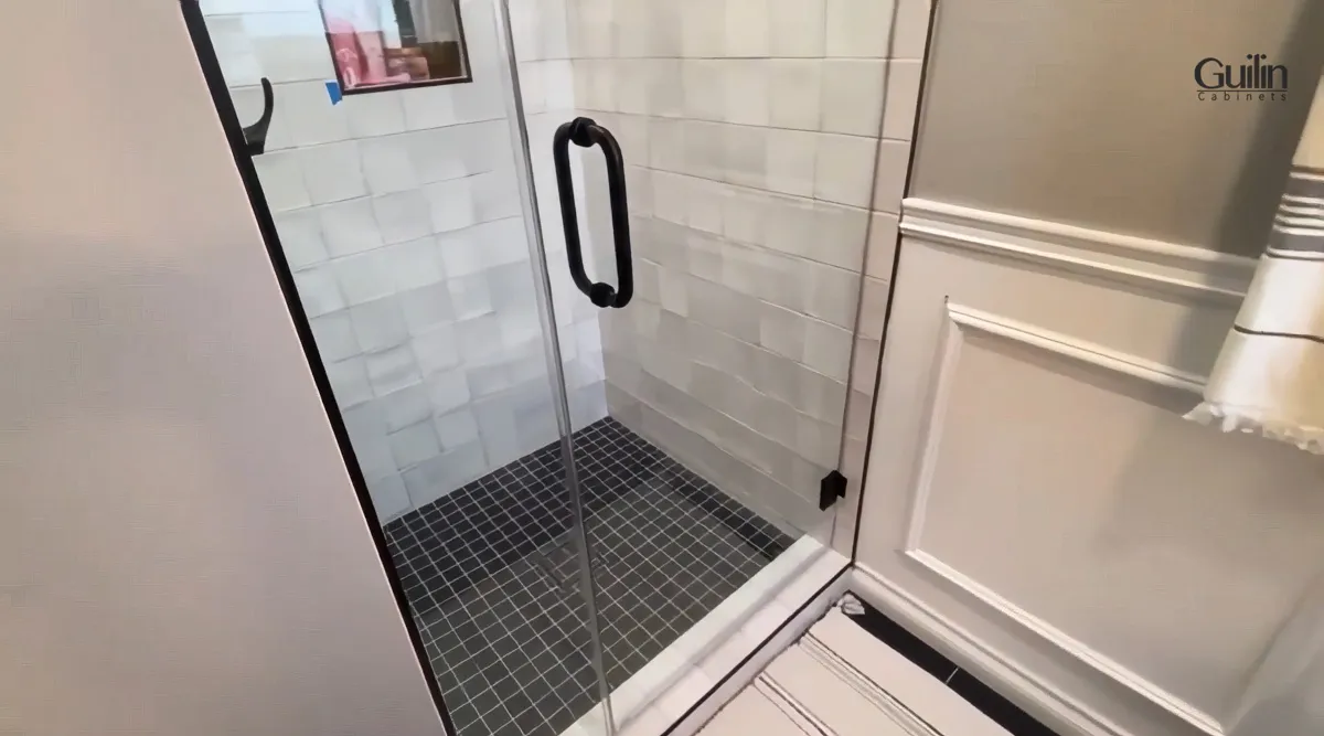 Santa Ana Bathroom Remodel Converting Bathtub to Walk In Shower After 1