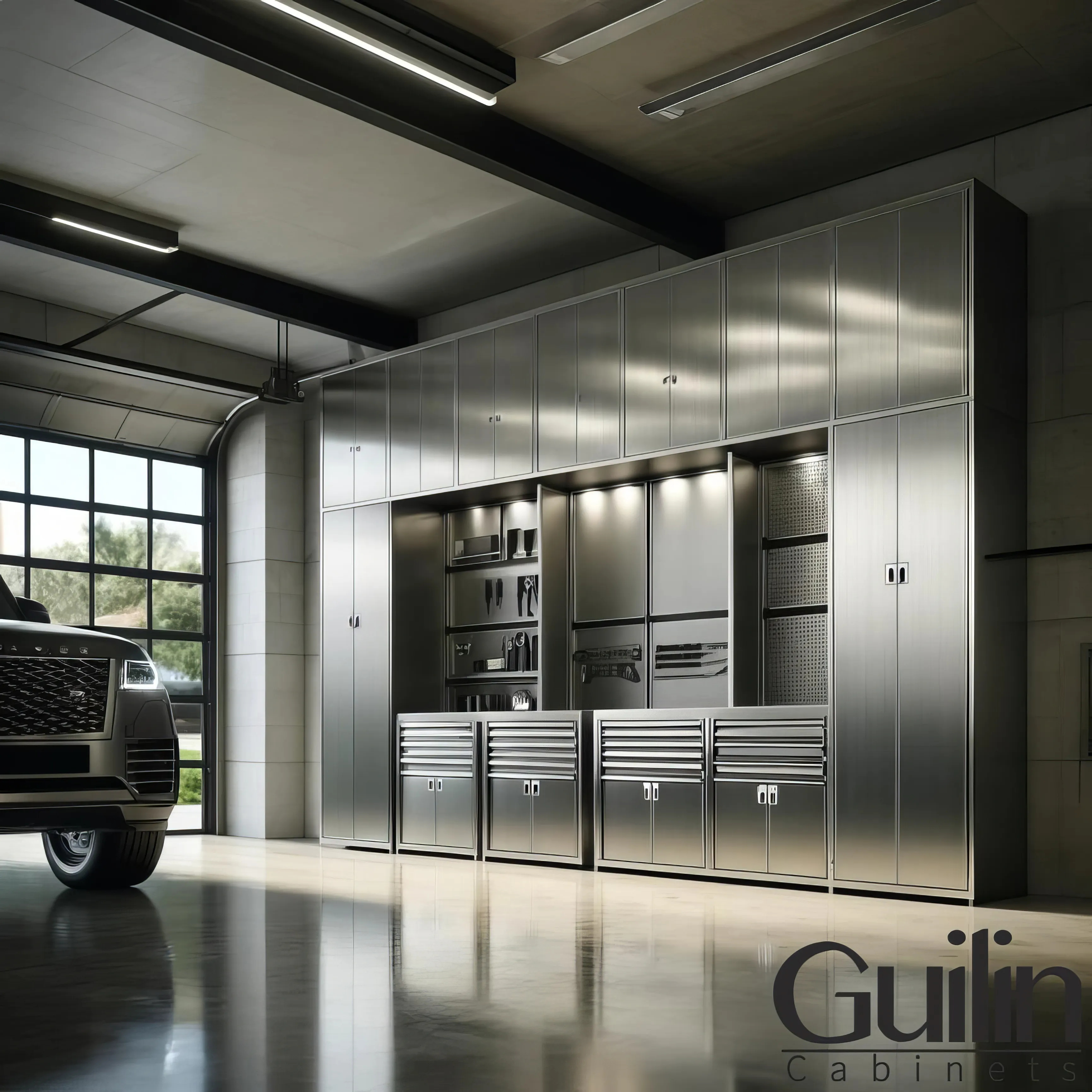Metal garage cabinetry options 5 types that work best 7
