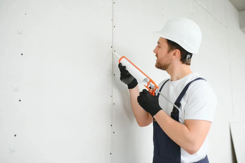 The tools you'll need include a caulking gun, sandpaper for post-fill smoothness, and a tape measure for accurate gap measurement.