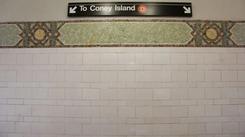 New York Citys subway tile backsplash