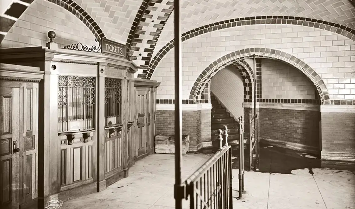 New York Citys subway tile backsplash 1