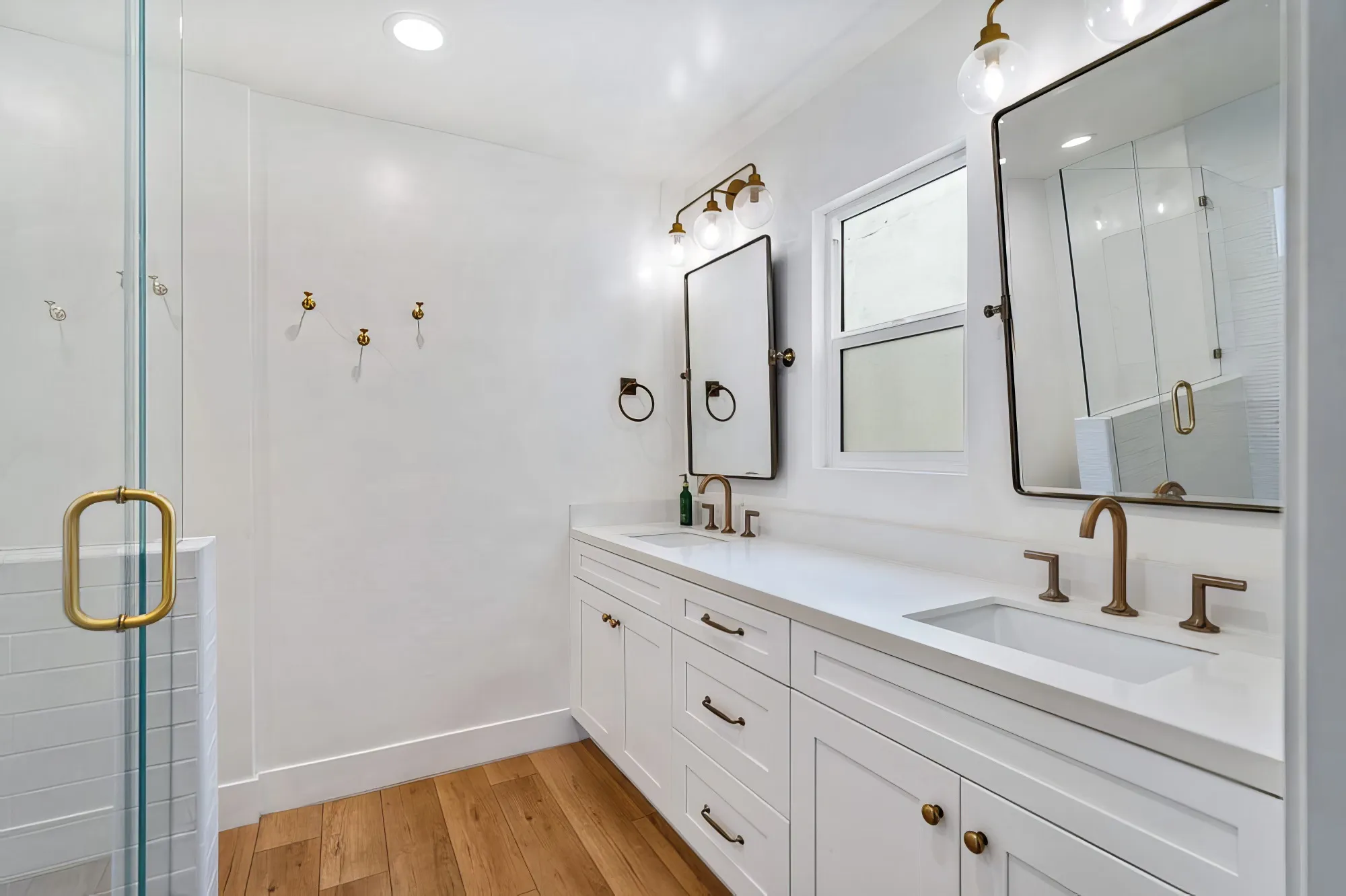 Bathroom Remodel With Double Bath Vanity Westminster, CA