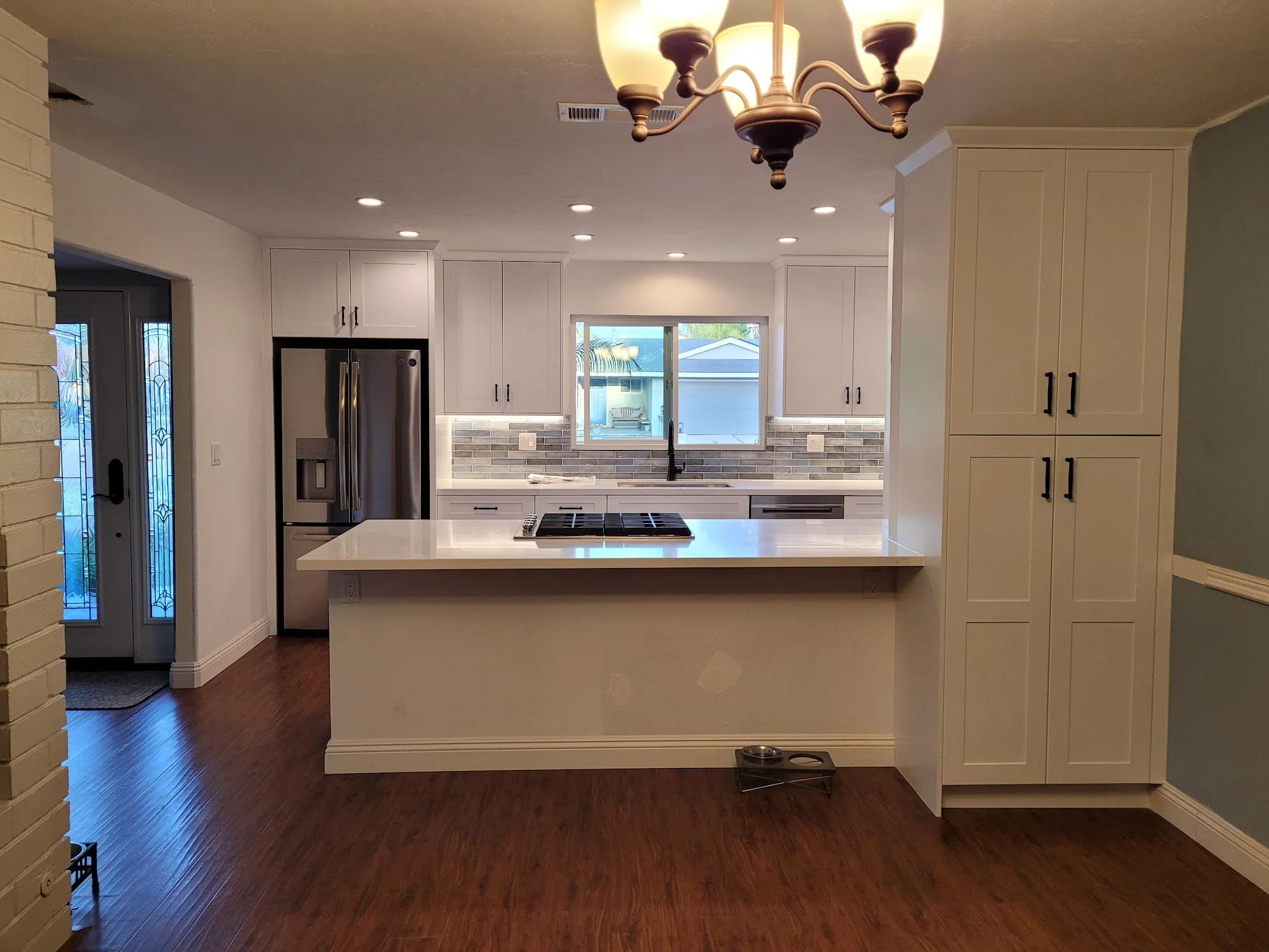 Pacific Palisades Los Angeles A White Galley Kitchen Remodel 3
