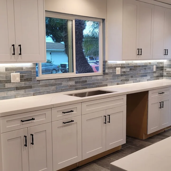 Pacific Palisades, Los Angeles A White Galley Kitchen Remodel 4