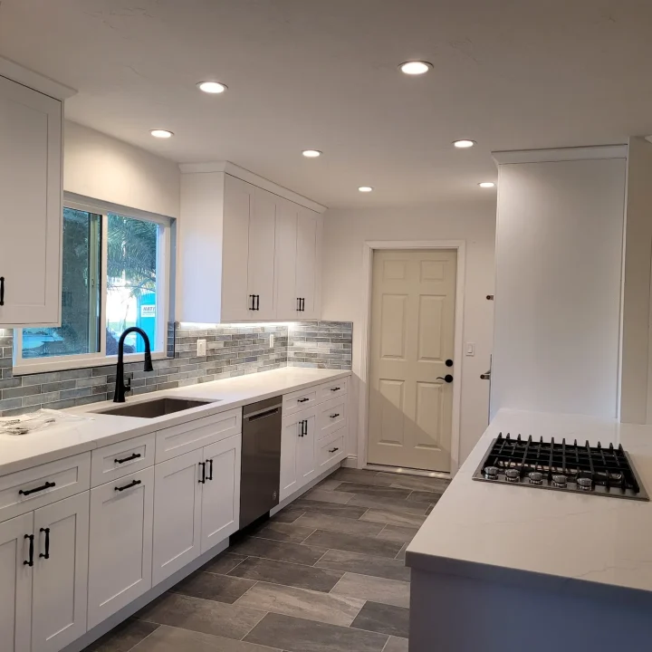 Pacific Palisades, Los Angeles A White Galley Kitchen Remodel 6