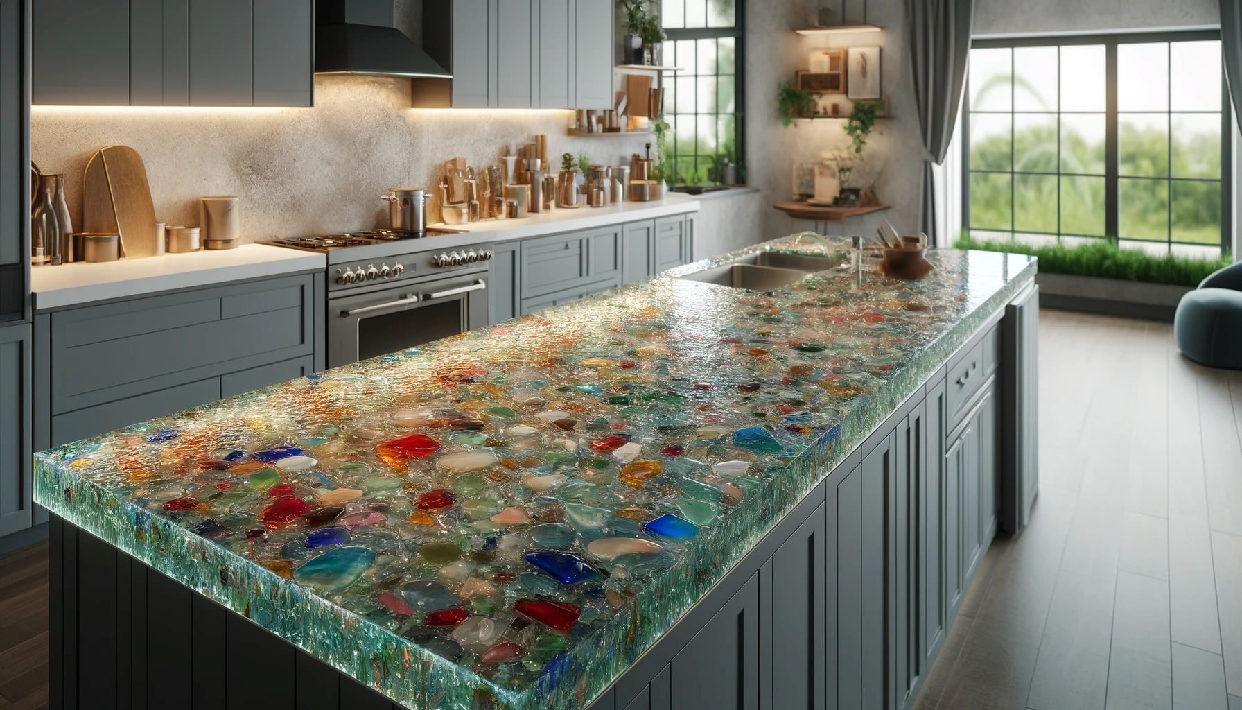 The distinctive design and breathtaking visual impact of glass countertops have made them rather popular.