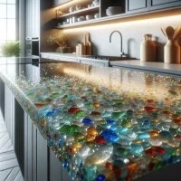 crushed glass countertops pros and cons 6