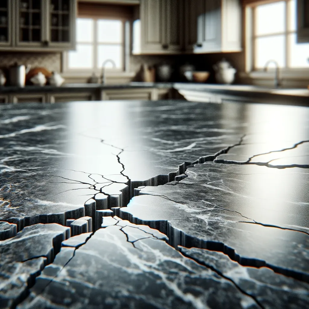 Your countertops' aesthetic value and your health are both diminished when they have structural problems or cracks.