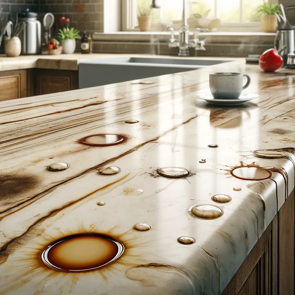 Your home's value will be negatively affected if the countertops are soiled, regardless of how well you keep them.