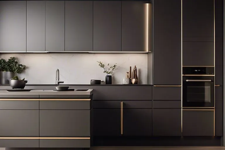 As an example, contemporary kitchens frequently feature integrated appliances that harmonize with the cabinets for a more polished and unified look.
