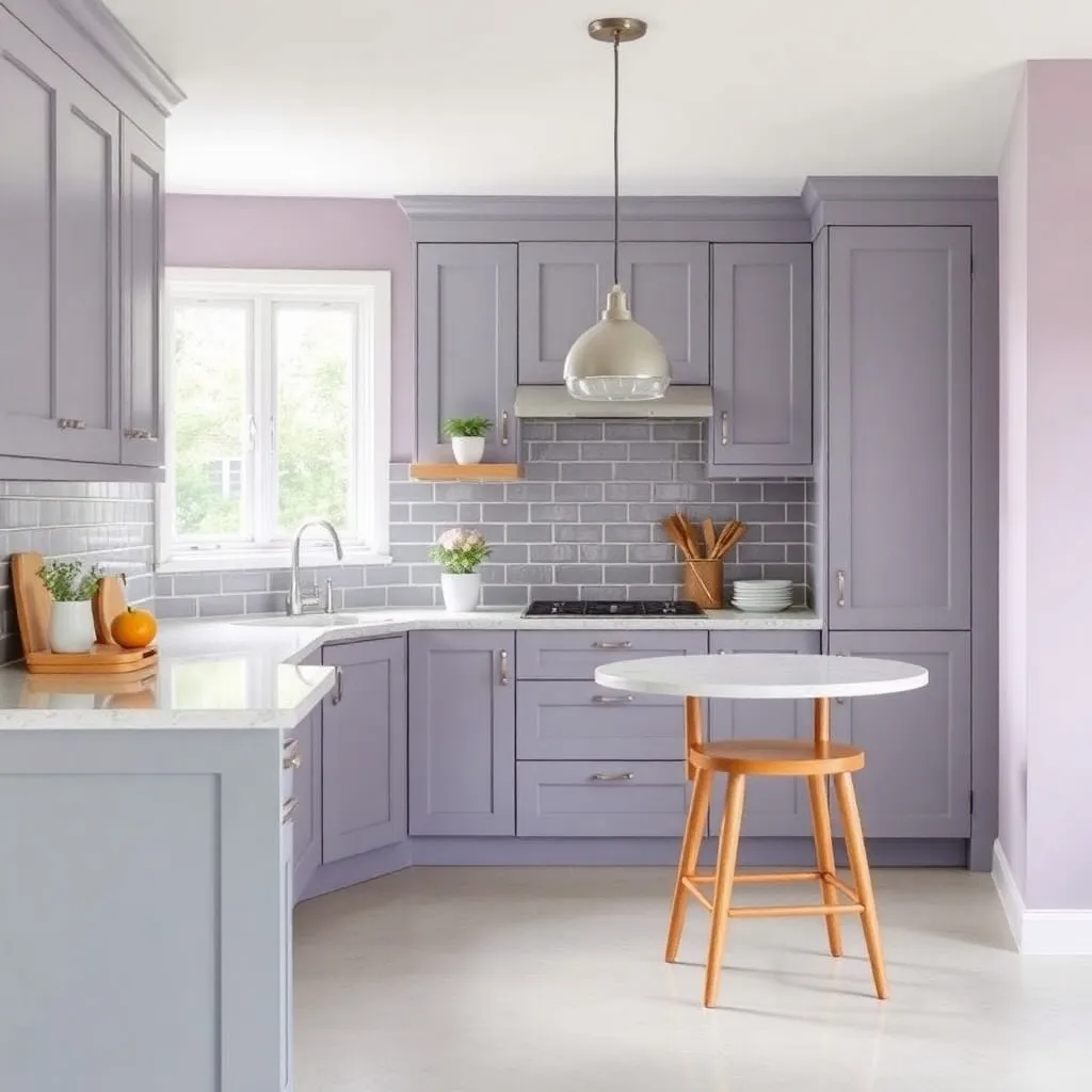 Kitchen Lavender and Cool Gray