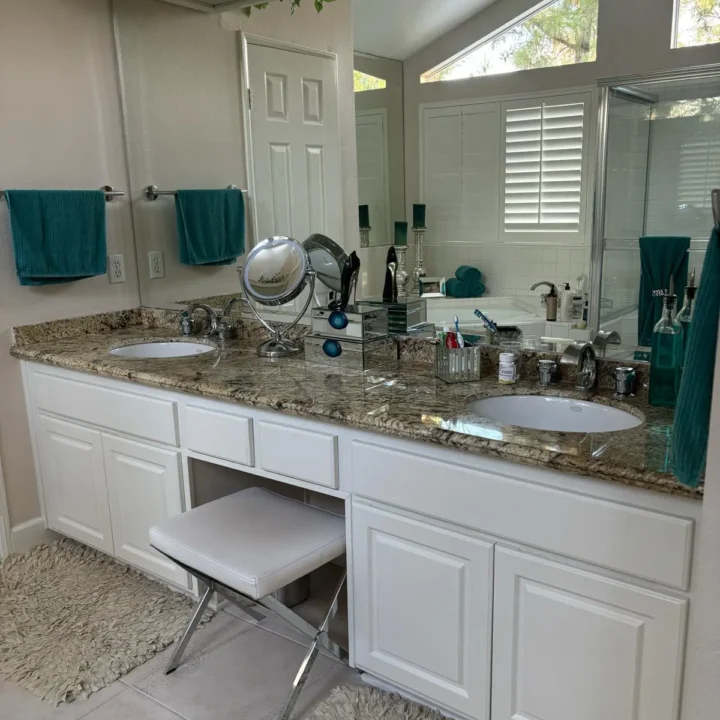 Remodel Bathroom With Double Sink Vanity in Orange County California 2