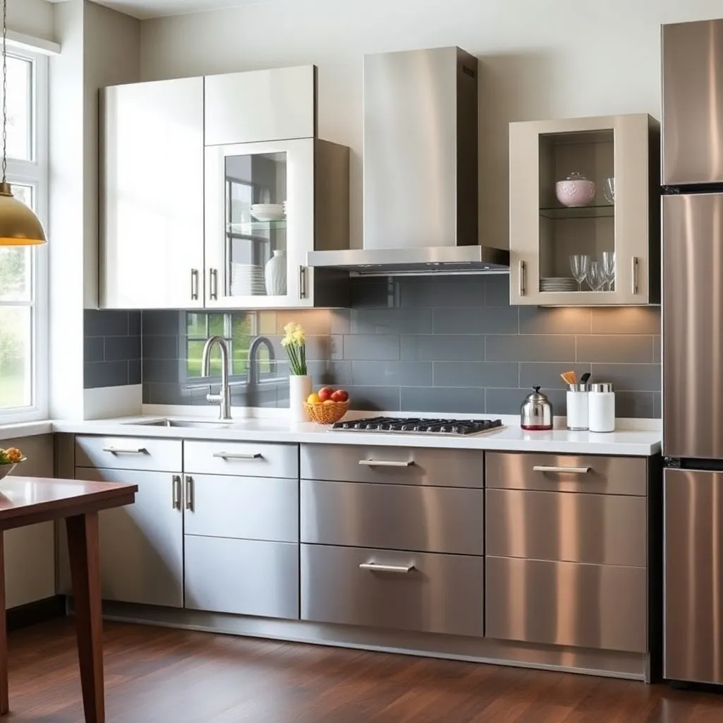 Stainless Steel Kitchen Cabinets 1