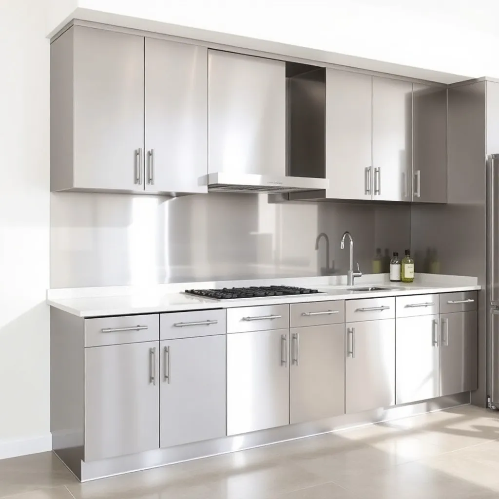 Stainless Steel Kitchen Cabinets 2