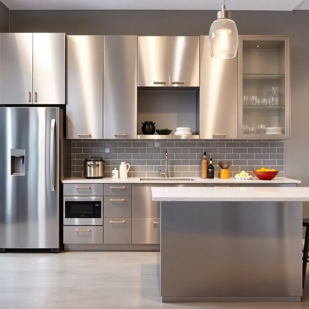 Stainless Steel Kitchen Cabinets 3